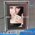 Window display Led edge lit photo frame crystal light box
